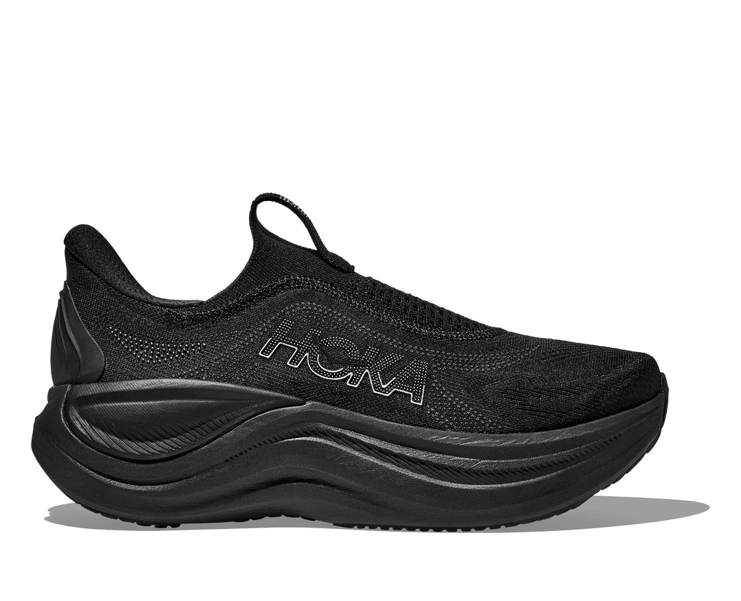 HOKA Women's Skyward Laceless - BLACK / BLACK