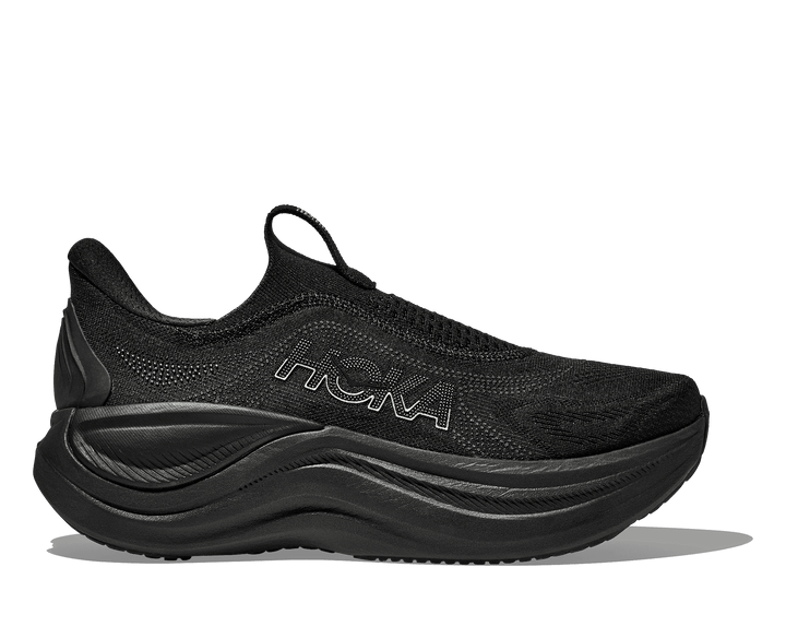 HOKA Women's Skyward Laceless - BLACK / BLACK
