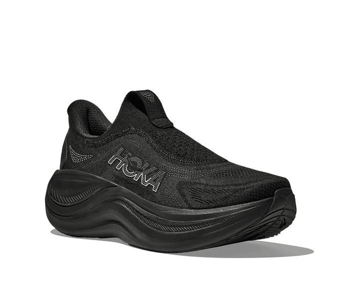 HOKA Women's Skyward Laceless - BLACK / BLACK