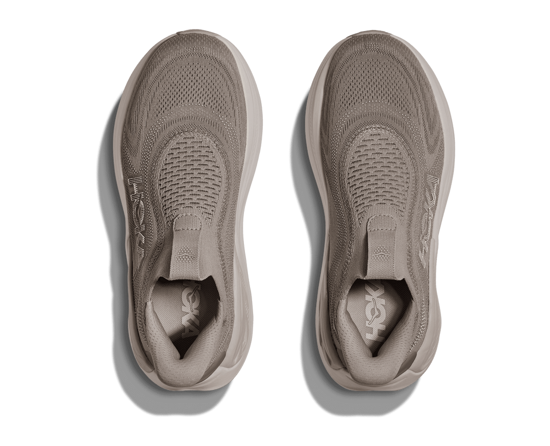 HOKA Women's Skyward Laceless - PUTTY / WHITE