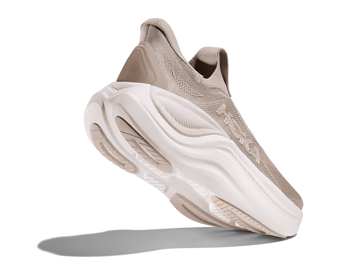 HOKA Women's Skyward Laceless - PUTTY / WHITE