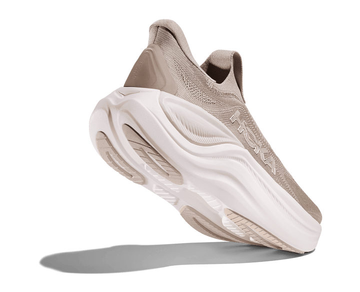 HOKA Women's Skyward Laceless - PUTTY / WHITE