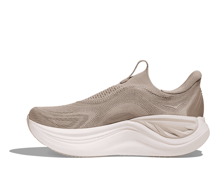 HOKA Women's Skyward Laceless - PUTTY / WHITE