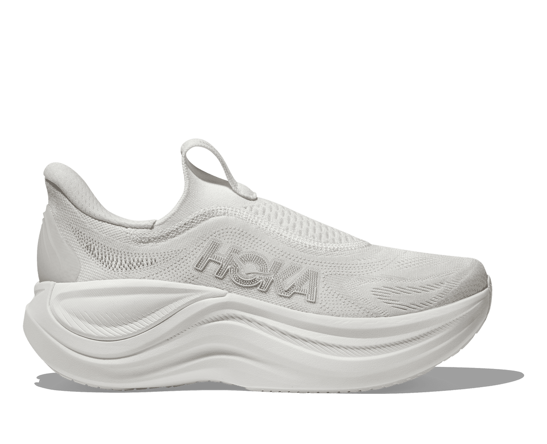 HOKA Women's Skyward Laceless - WHITE / WHITE
