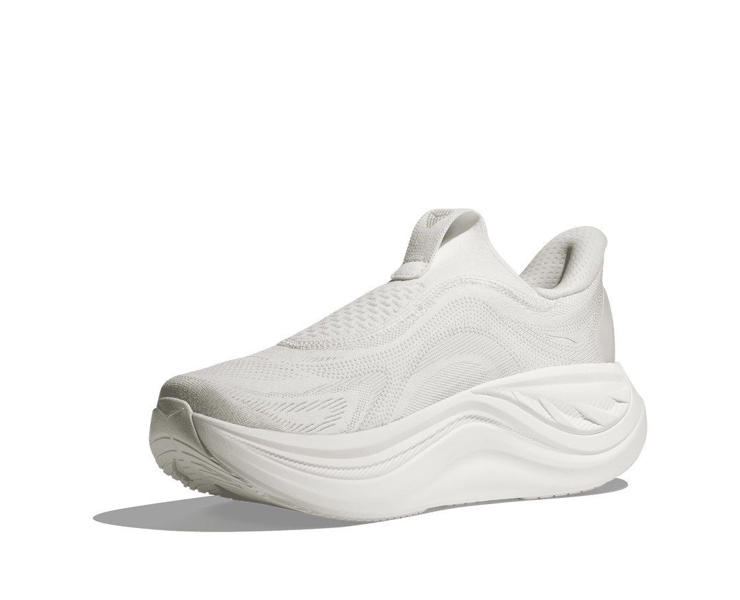 HOKA Women's Skyward Laceless - WHITE / WHITE