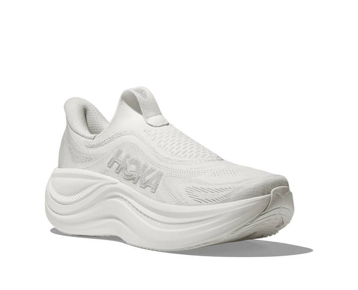 HOKA Women's Skyward Laceless - WHITE / WHITE