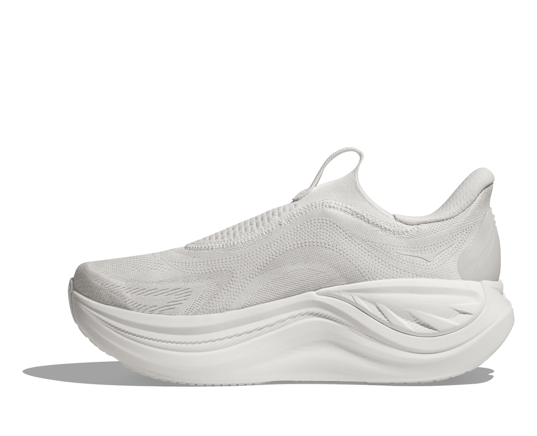 HOKA Women's Skyward Laceless - WHITE / WHITE