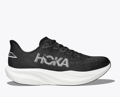 HOKA Mach 7 para hombre - NEGRO/BLANCO (Ancho)