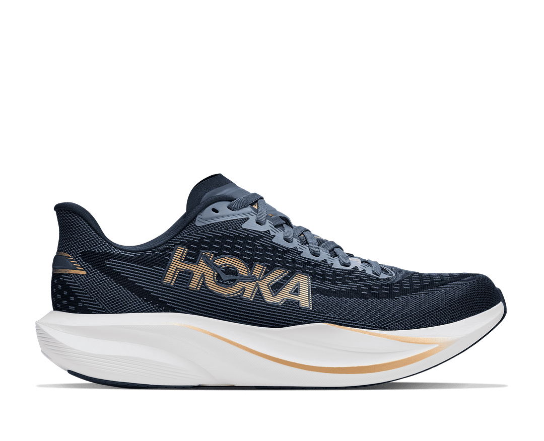 HOKA Men's Mach 7 - FADED NAVY / GOLD