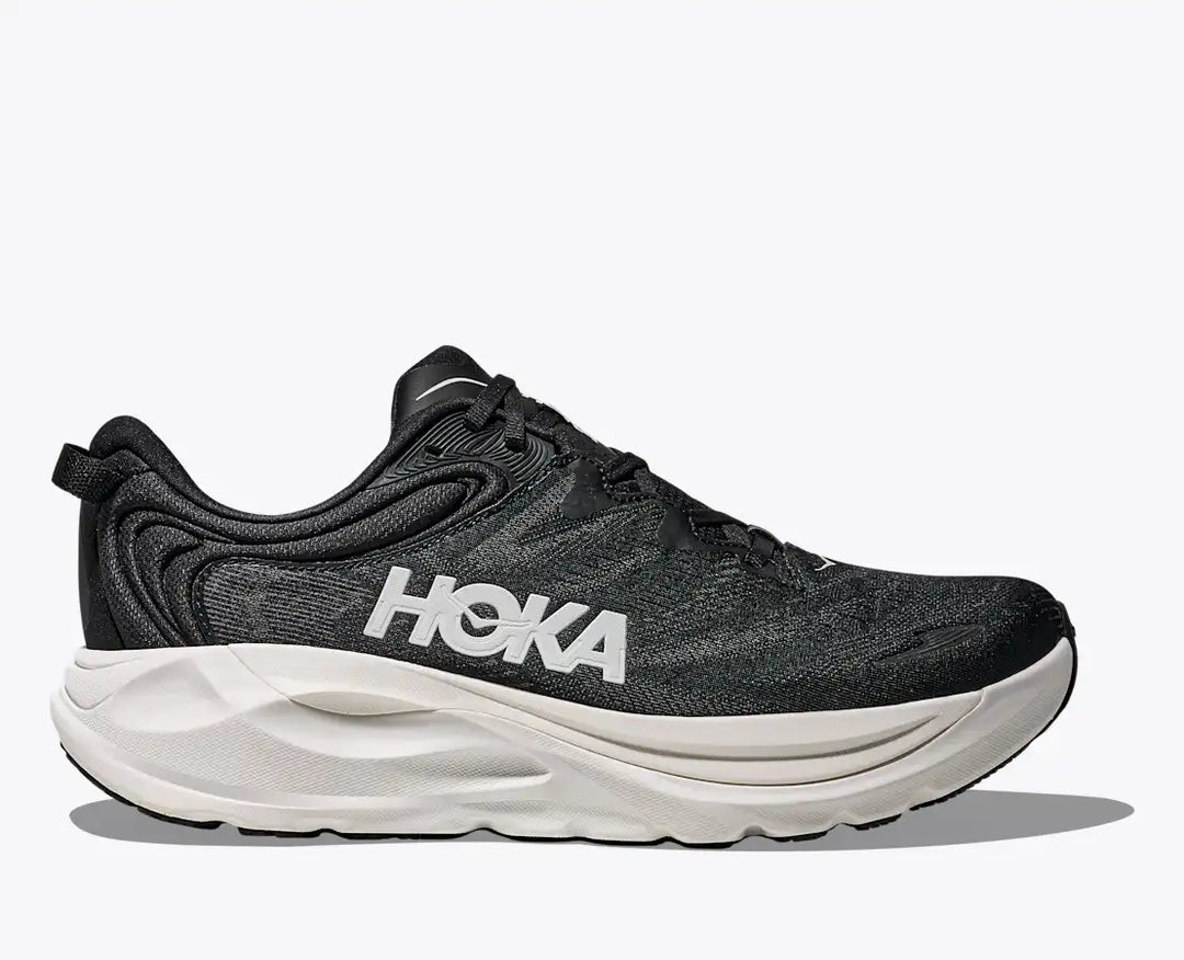 HOKA Gaviota 6 para hombre - NEGRO/BLANCO (Ancho)