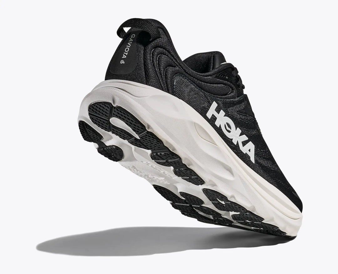 HOKA Gaviota 6 para hombre - NEGRO/BLANCO (Extra ancho)
