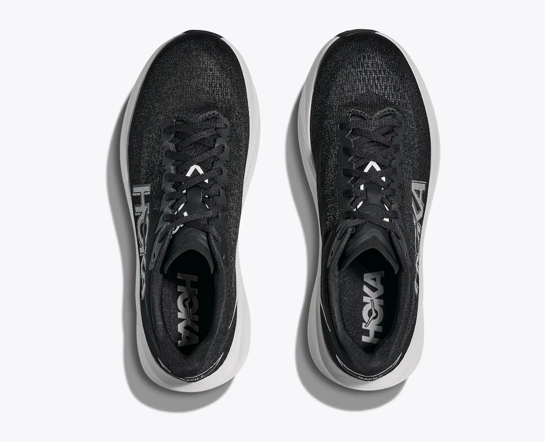 HOKA Mach 7 para mujer - NEGRO/BLANCO (Ancho)