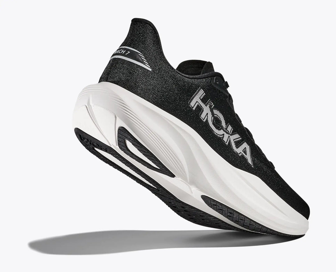 HOKA Mach 7 para mujer - NEGRO/BLANCO (Ancho)
