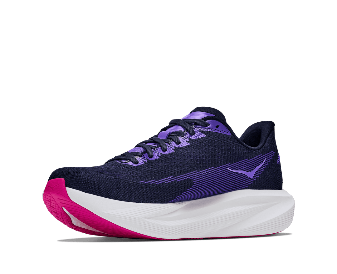 HOKA Women's Mach 7 - CARBON BLACK / COSMIC PURPLE