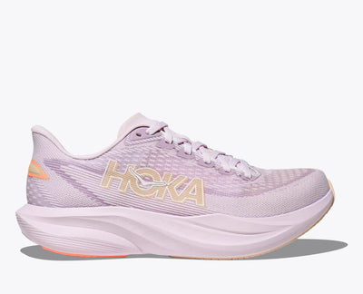 HOKA Mach 7 para mujer - CREMA LILA / BRILLO MANDARINA