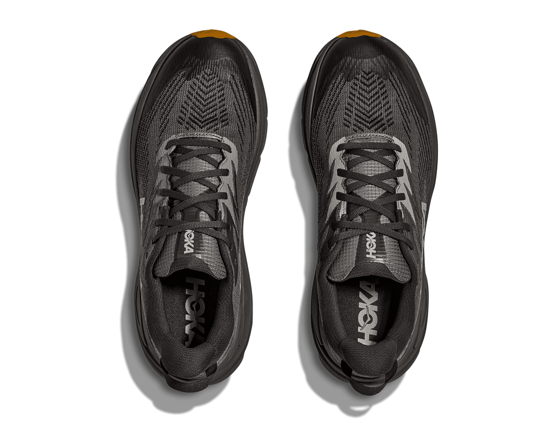 HOKA Men's Challenger 8 GTX - ASPHALT GREY / VARSITY YELLOW