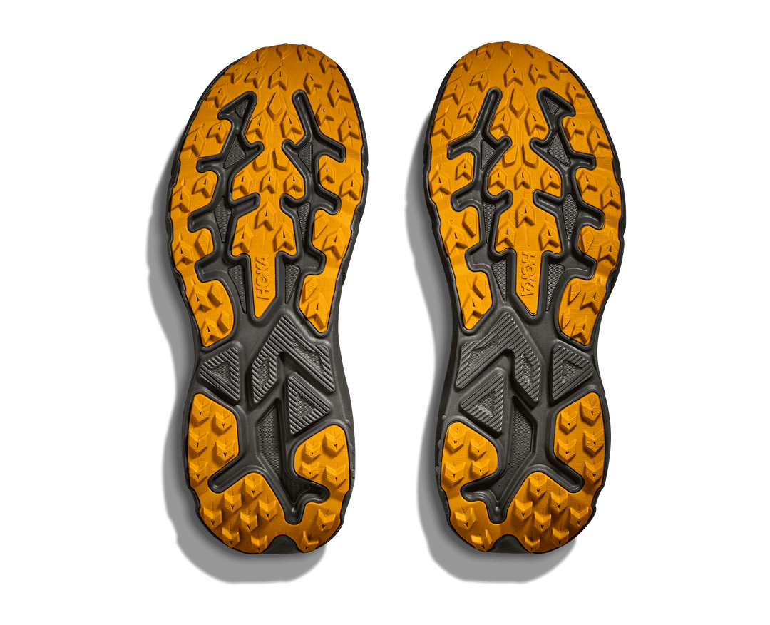 HOKA Men's Challenger 8 GTX - ASPHALT GREY / VARSITY YELLOW