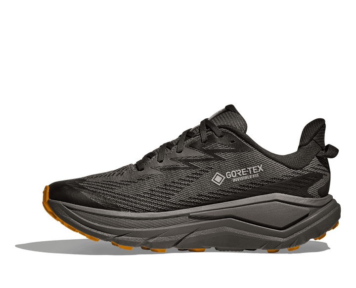 HOKA Men's Challenger 8 GTX - ASPHALT GREY / VARSITY YELLOW