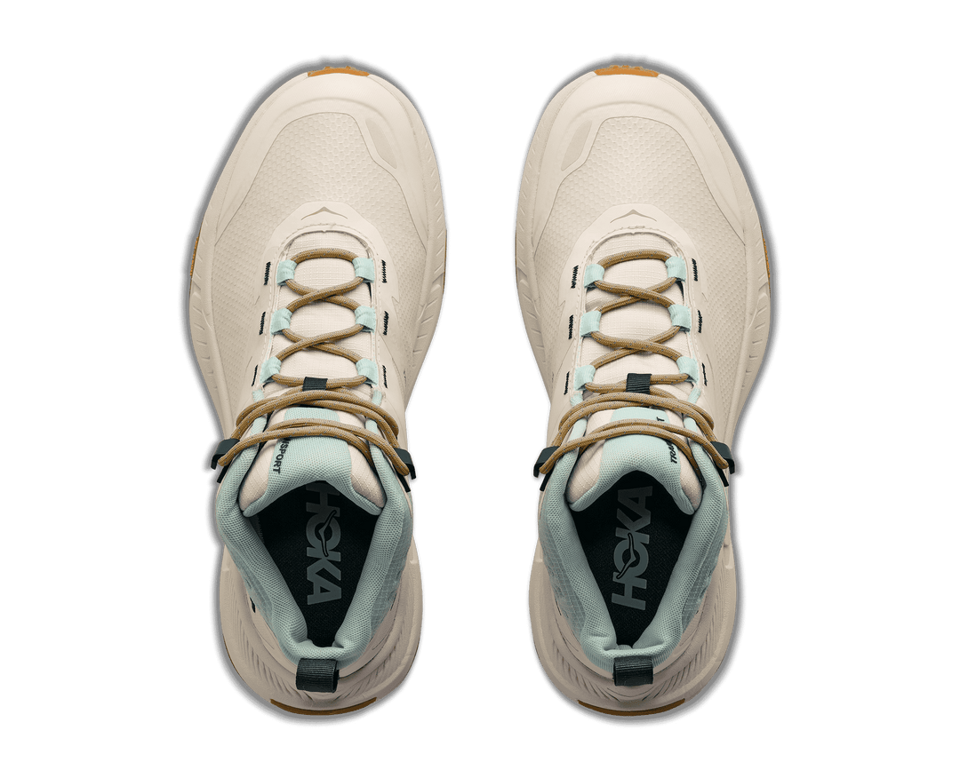 HOKA Women's Transport Hike GTX - ALABASTER / GLIMMERING BLUE