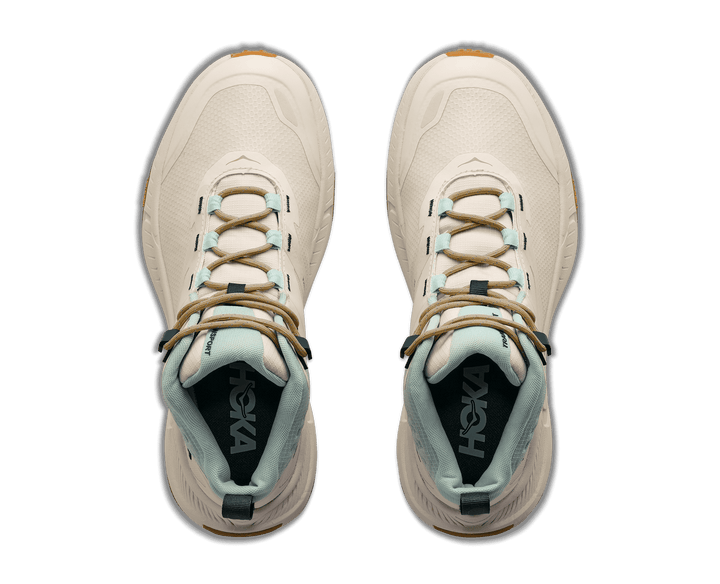 HOKA Women's Transport Hike GTX - ALABASTER / GLIMMERING BLUE