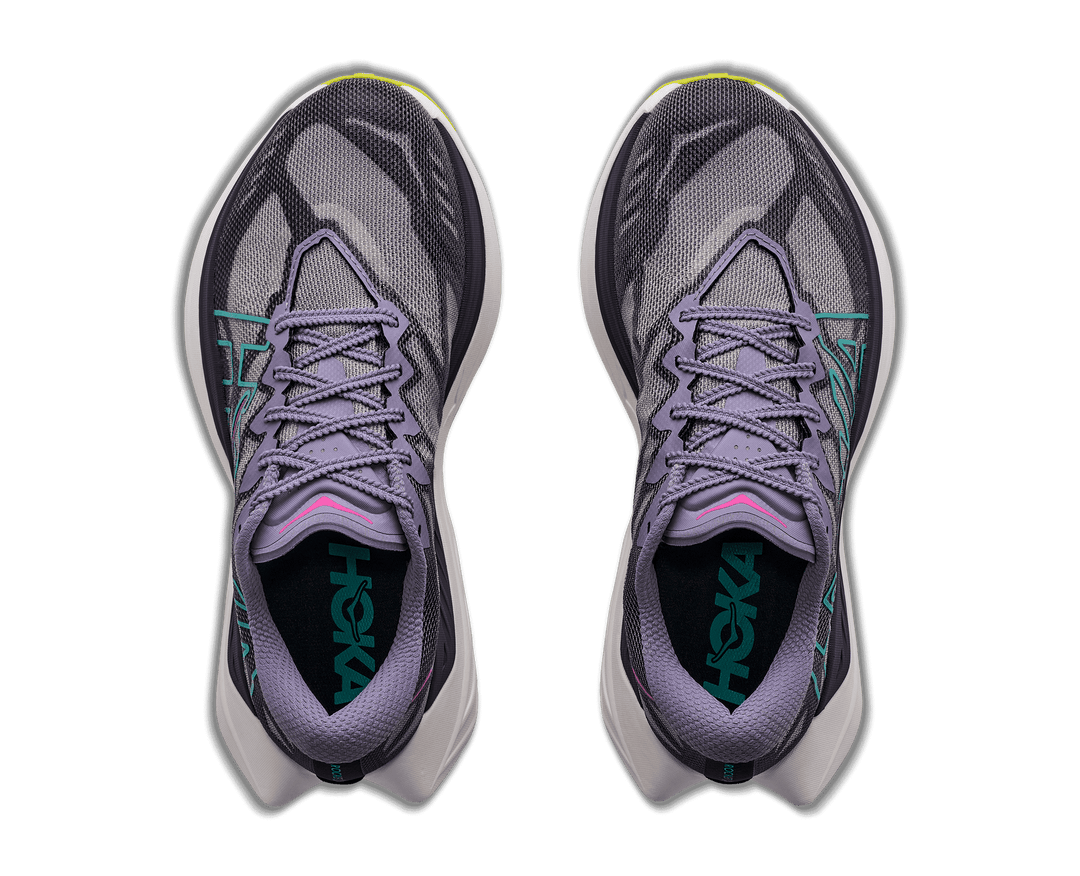 HOKA Women's Rocket X Trail - PURPLE FOG / HOKA CITRUS