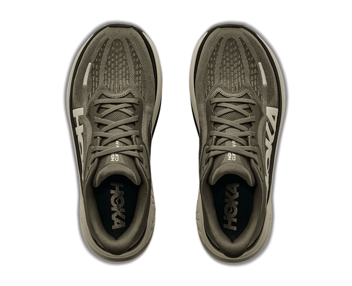 HOKA Men's Clifton Pro - ANTIQUE OLIVE / RIVER ROCK GREY
