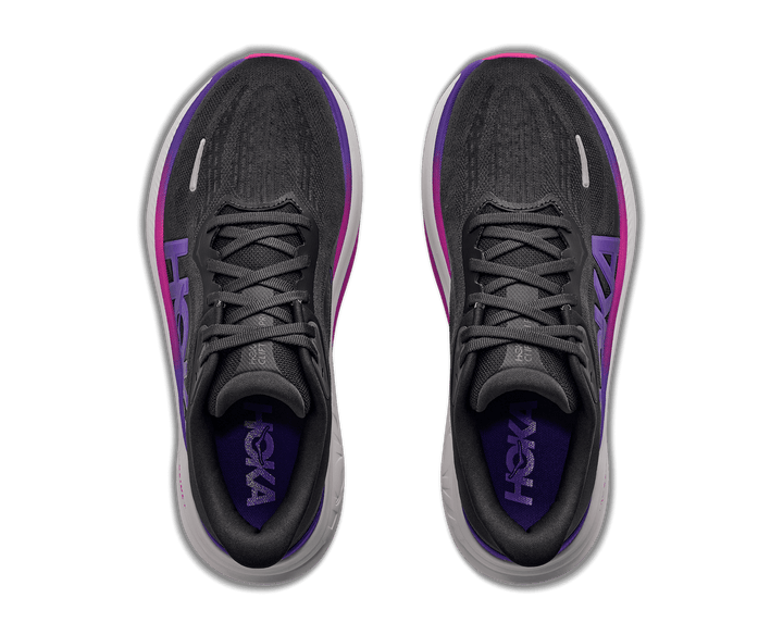 HOKA Women's Clifton Pro - CARBON BLACK / COSMIC PURPLE