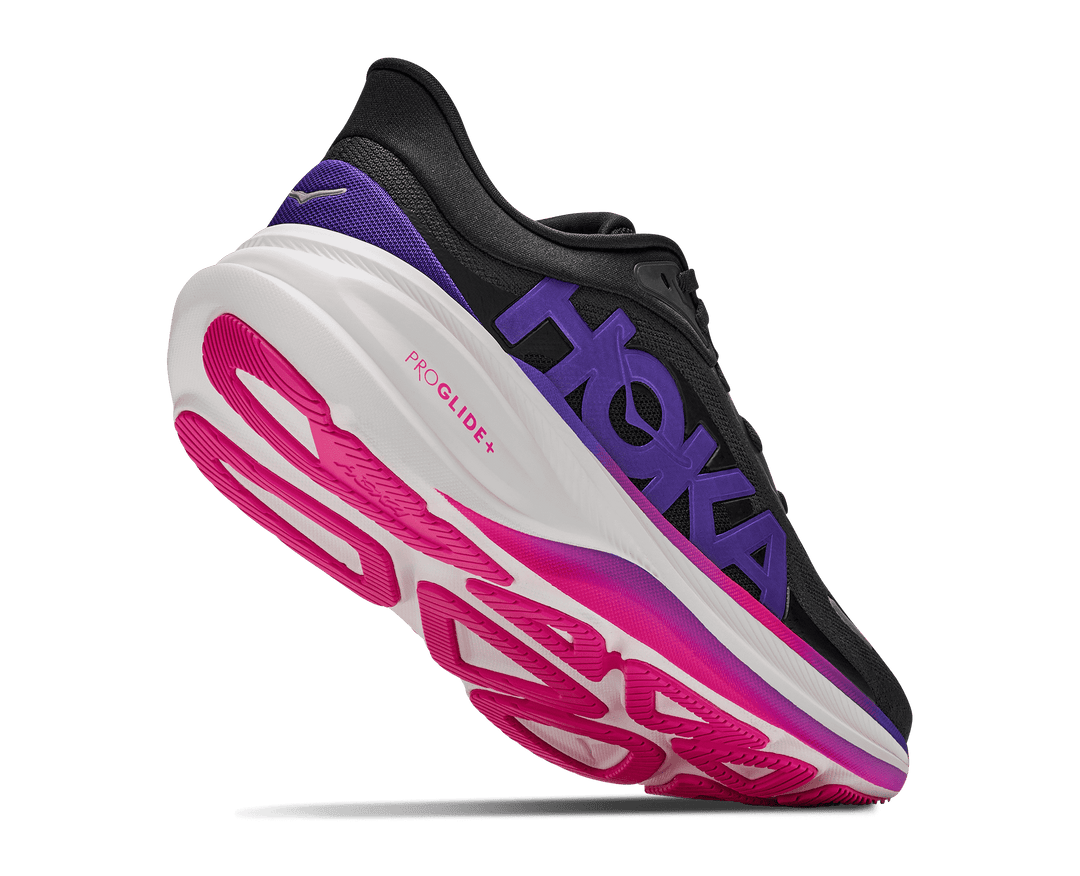 HOKA Women's Clifton Pro - CARBON BLACK / COSMIC PURPLE