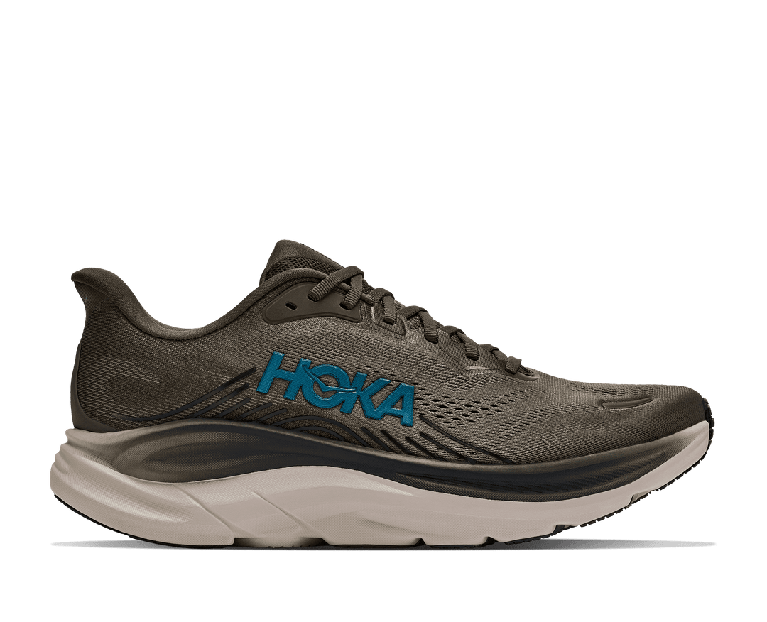 HOKA Men's Clifton 11 - ANTIQUE OLIVE / RIVER ROCK GREY