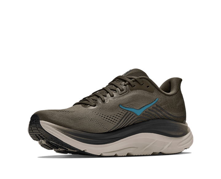 HOKA Men's Clifton 11 - ANTIQUE OLIVE / RIVER ROCK GREY
