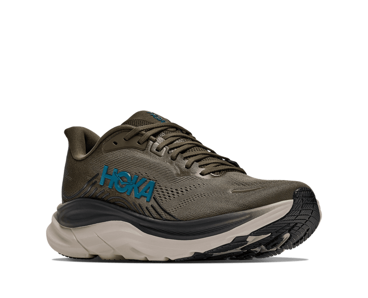 HOKA Men's Clifton 11 - ANTIQUE OLIVE / RIVER ROCK GREY