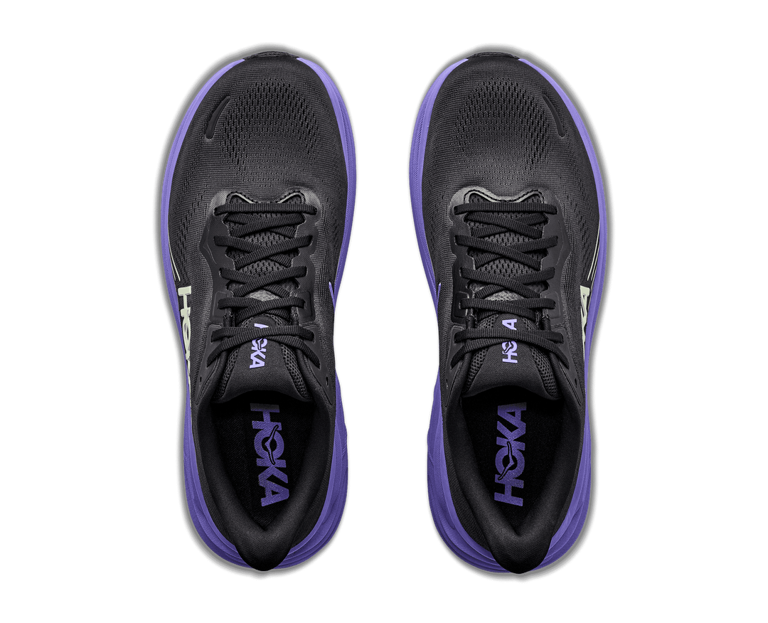 HOKA Men's Clifton 11 - BLACK / NEON YUZU