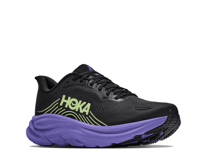 HOKA Men's Clifton 11 - BLACK / NEON YUZU