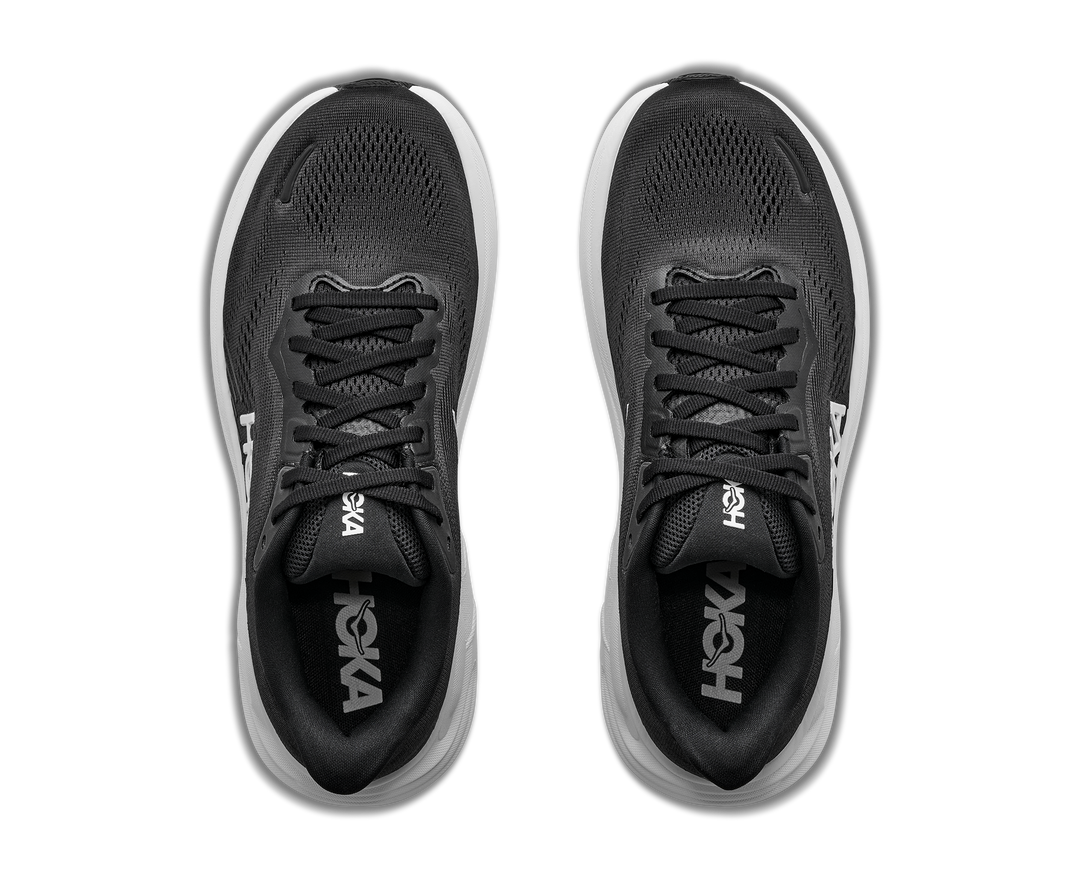 HOKA Men's CLIFTON 11 - BLACK / WHITE