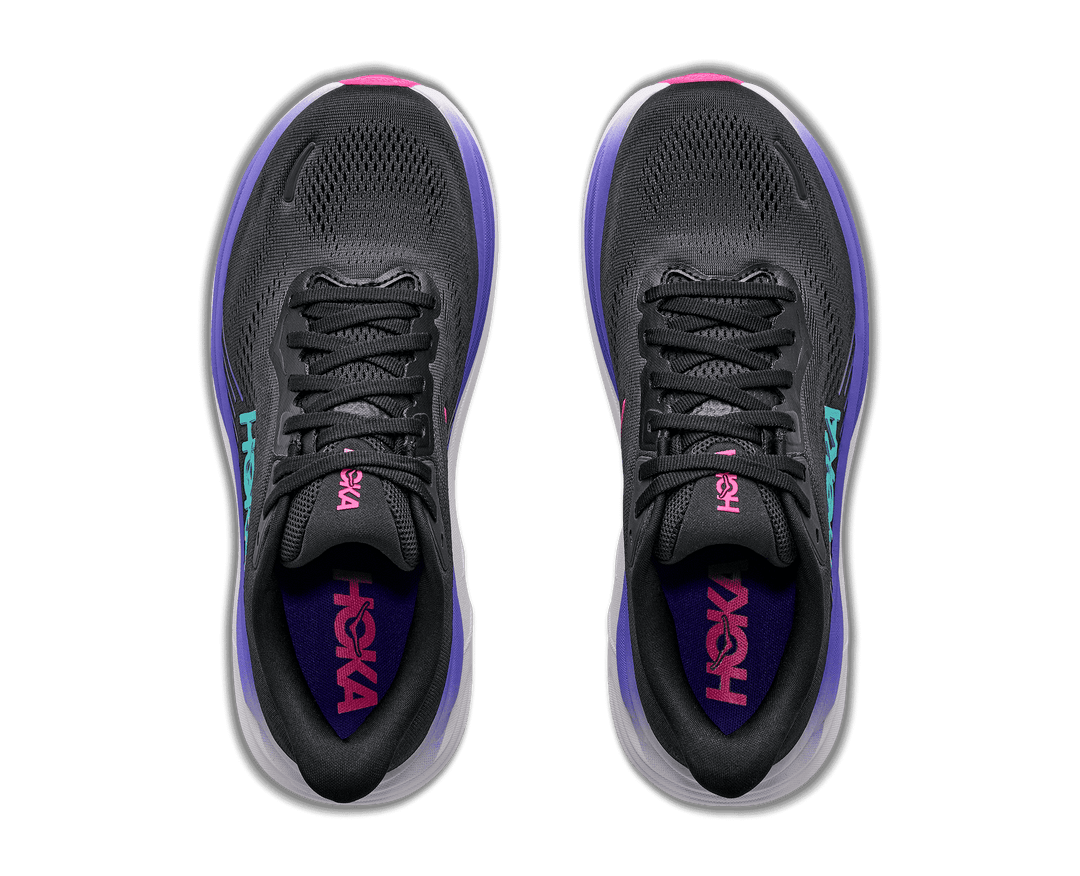 HOKA Women's Clifton 11 - BLACK / NEON NEBULA