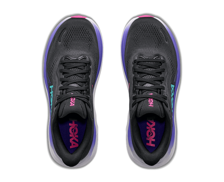 HOKA Women's Clifton 11 - BLACK / NEON NEBULA