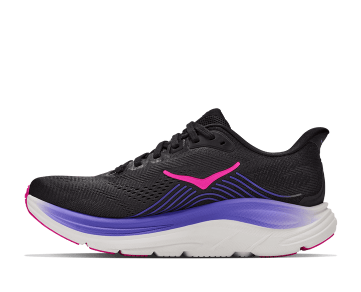 HOKA Women's Clifton 11 - BLACK / NEON NEBULA