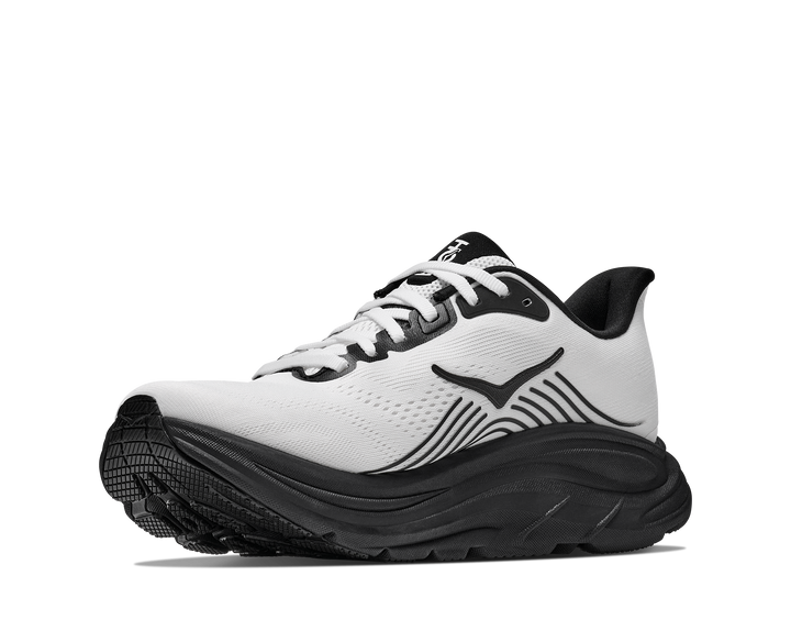 HOKA Women's CLIFTON 11 - WHITE / BLACK