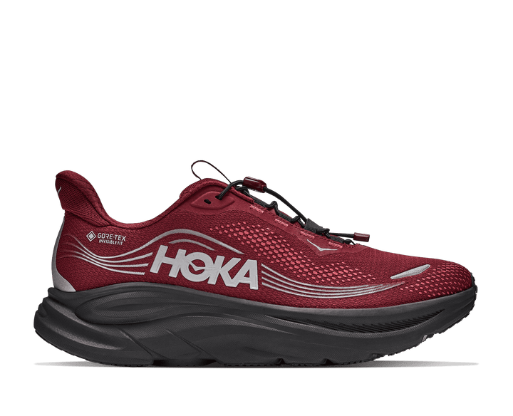 HOKA Men's Clifton 11 GTX - VARSITY BURGUNDY / CARBON BLACK