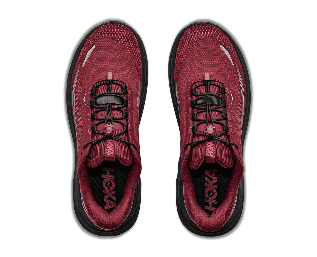 HOKA Men's Clifton 11 GTX - VARSITY BURGUNDY / CARBON BLACK