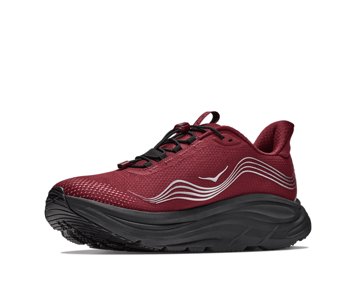 HOKA Men's Clifton 11 GTX - VARSITY BURGUNDY / CARBON BLACK