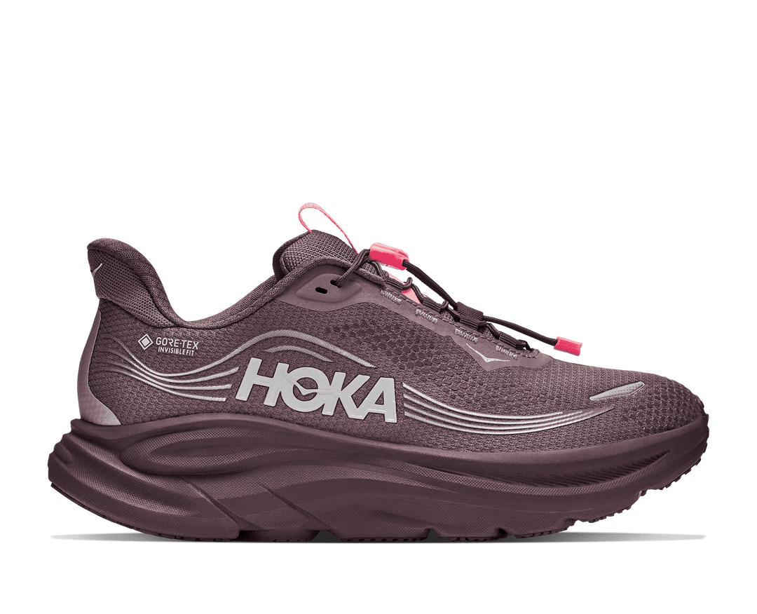 HOKA Women's Clifton 11 GTX - SMOKY QUARTZ / DEEP MAUVE