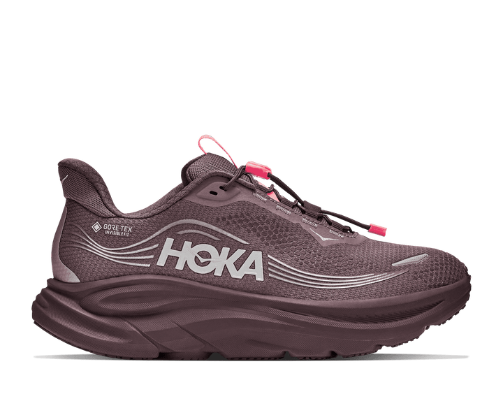HOKA Women's Clifton 11 GTX - SMOKY QUARTZ / DEEP MAUVE