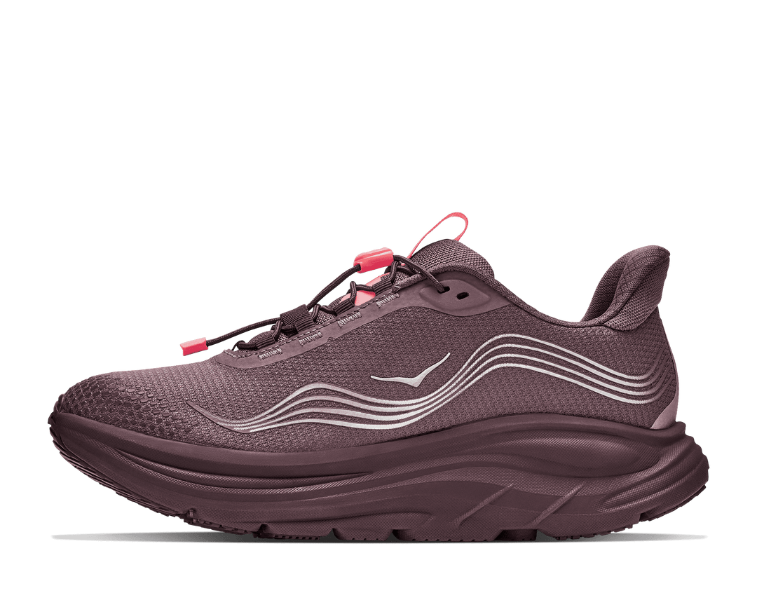 HOKA Women's Clifton 11 GTX - SMOKY QUARTZ / DEEP MAUVE