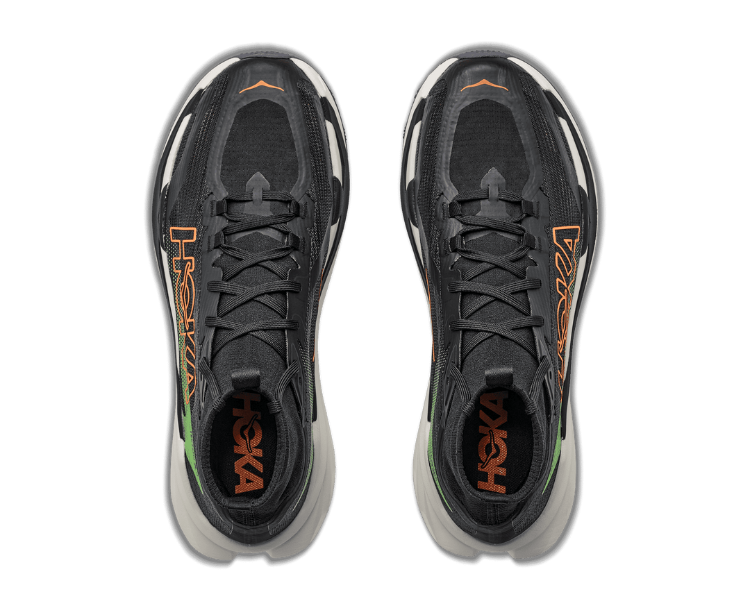 HOKA Men's Tecton X 4 - BLACK / NEON GREEN