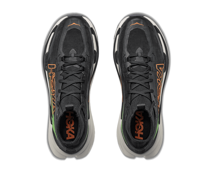 HOKA Men's Tecton X 4 - BLACK / NEON GREEN