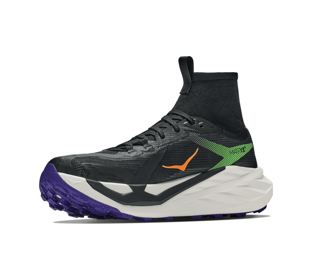 HOKA Men's Tecton X 4 - BLACK / NEON GREEN