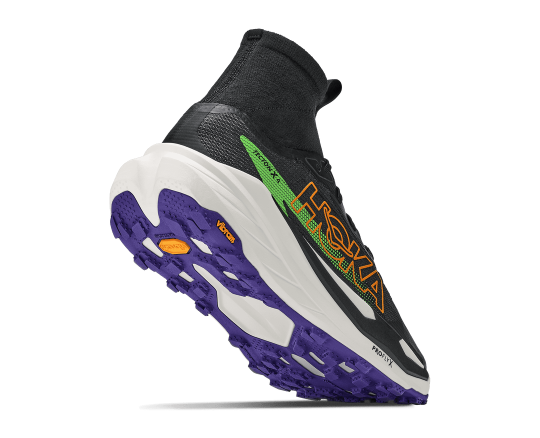 HOKA Men's Tecton X 4 - BLACK / NEON GREEN