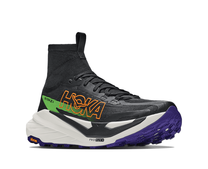 HOKA Men's Tecton X 4 - BLACK / NEON GREEN