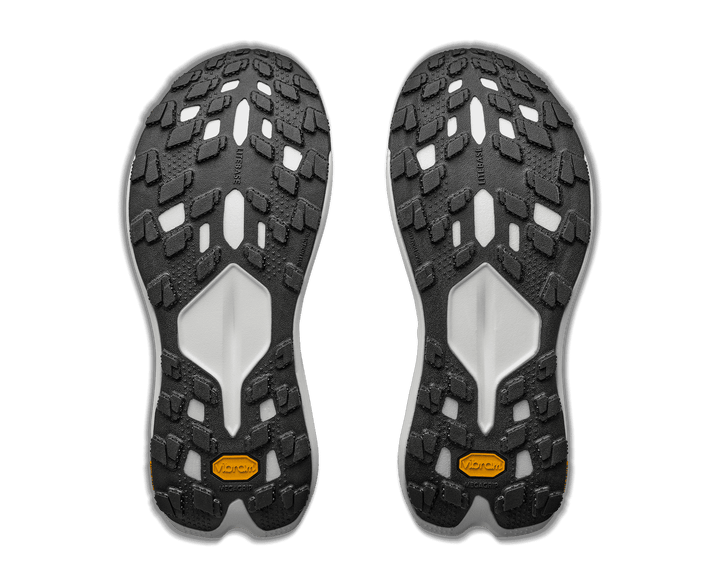 HOKA Women's Tecton X 4 - FROST / NEON TANGERINE